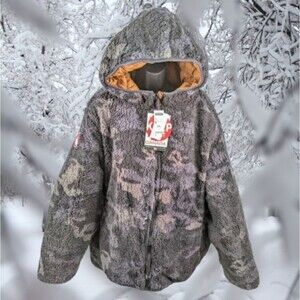 NWT - Canada Weather Gear Reversible Printed Sherpa Jacket